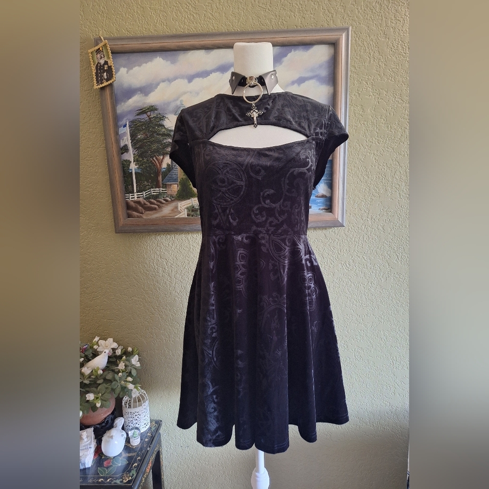 Killstar Blasphemia Velvet Dress